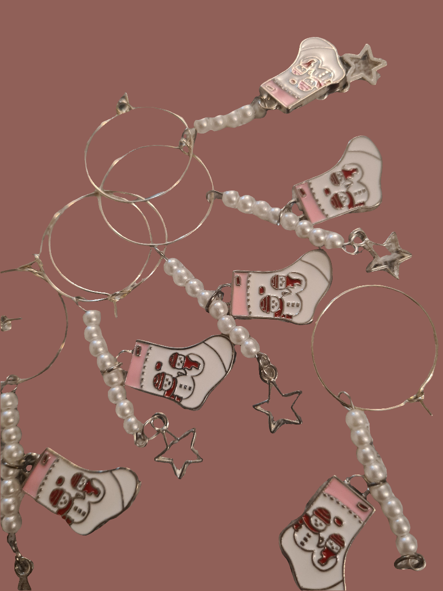 Christmas Stocking Wine Glass Charm
