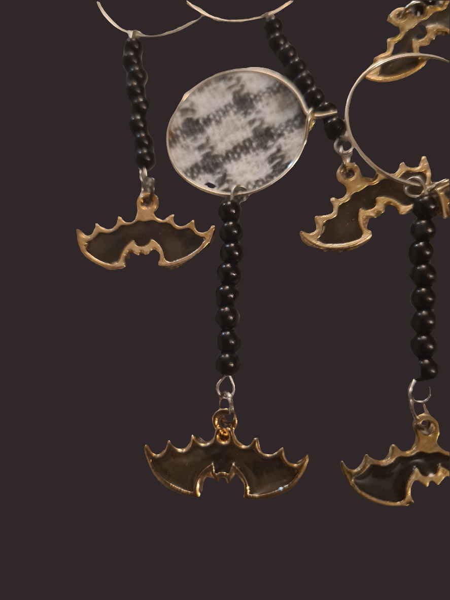 Bats Wine Glass Charms
