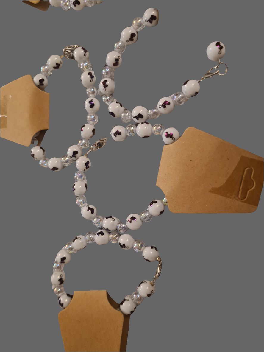 Handmade Christmas Stocking bracelet.
