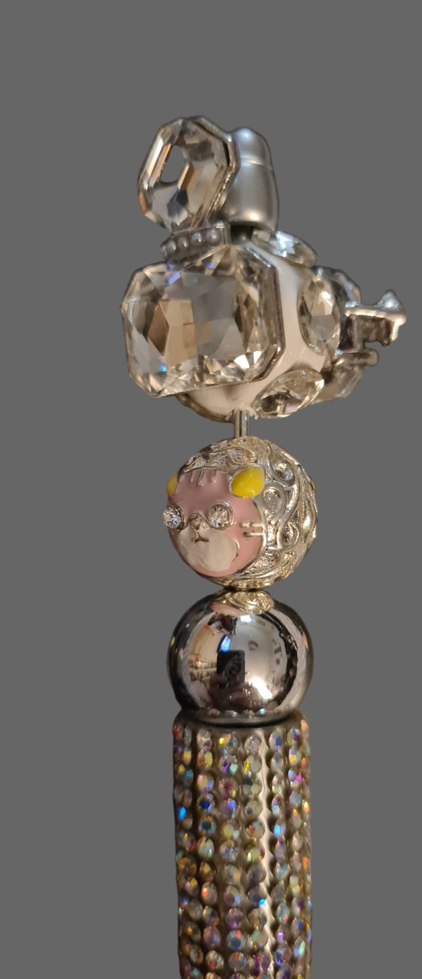 Handmade Silver Rhinestone Pen