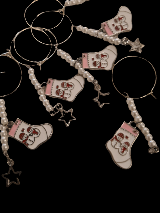 Christmas Stocking Wine Glass Charm