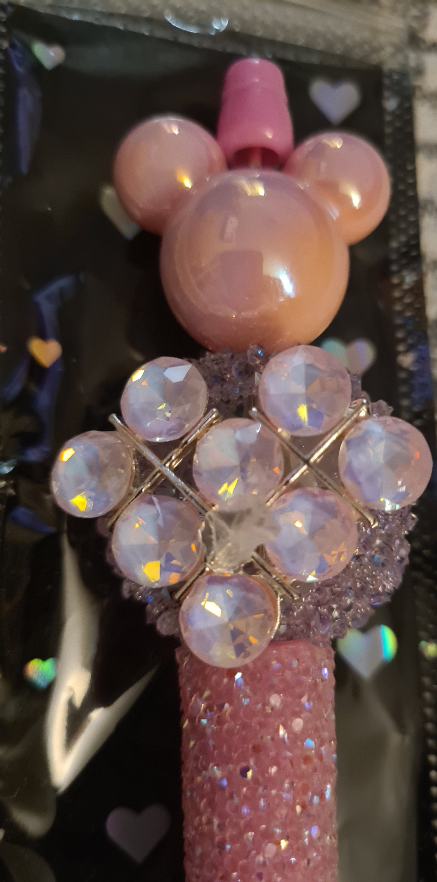 Pink Mouse Beaded Pen