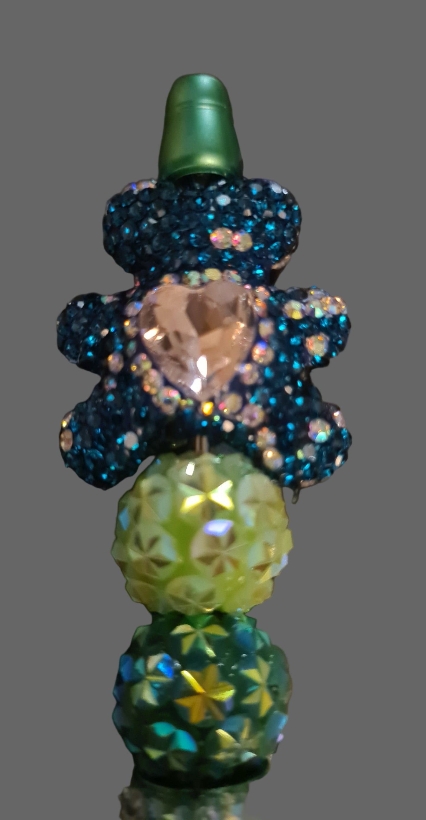 Handmade Green Rhinestone Pen