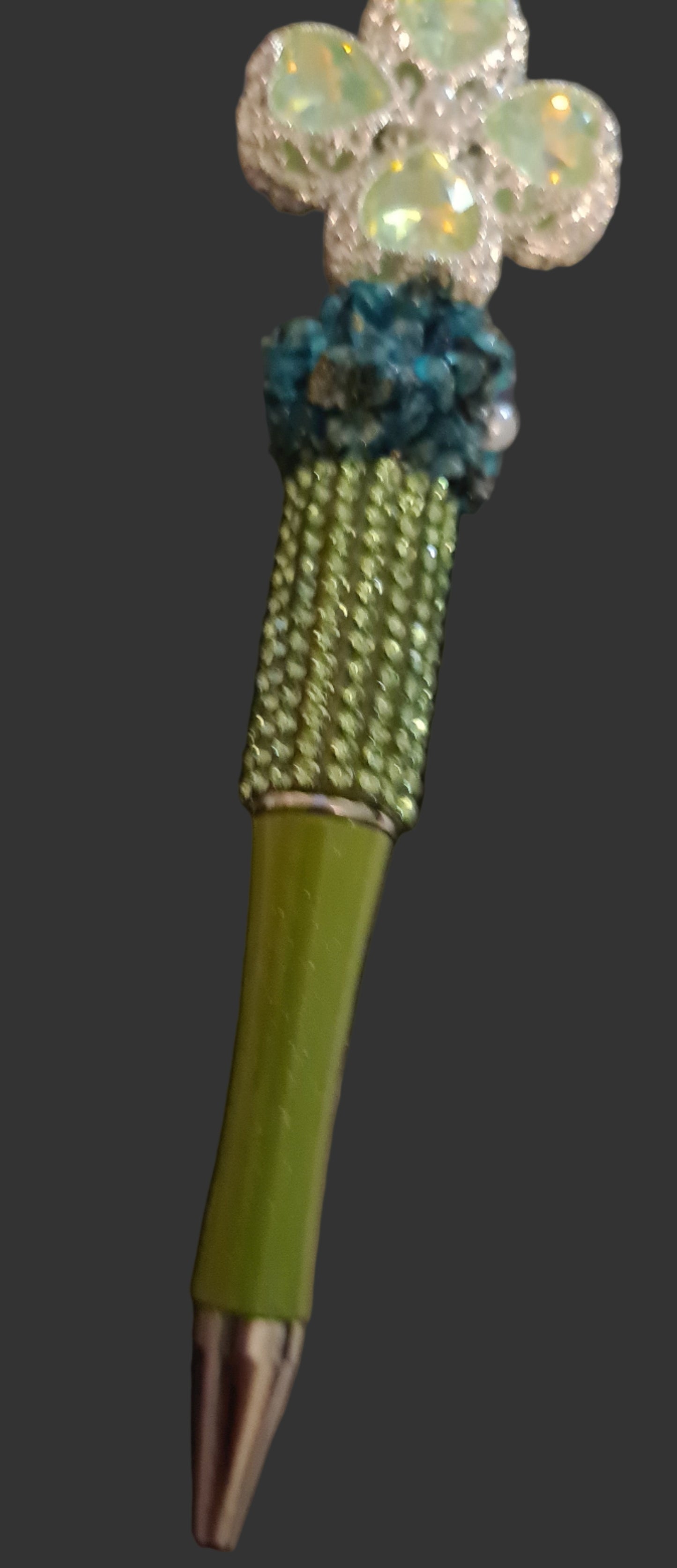 Clover Handmade Beaded Pen