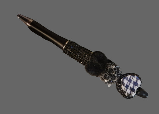 Black Beaded Pen