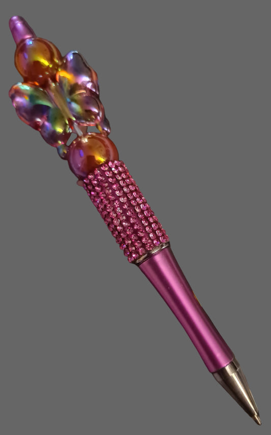 Handmade Pink RhineStone Pen