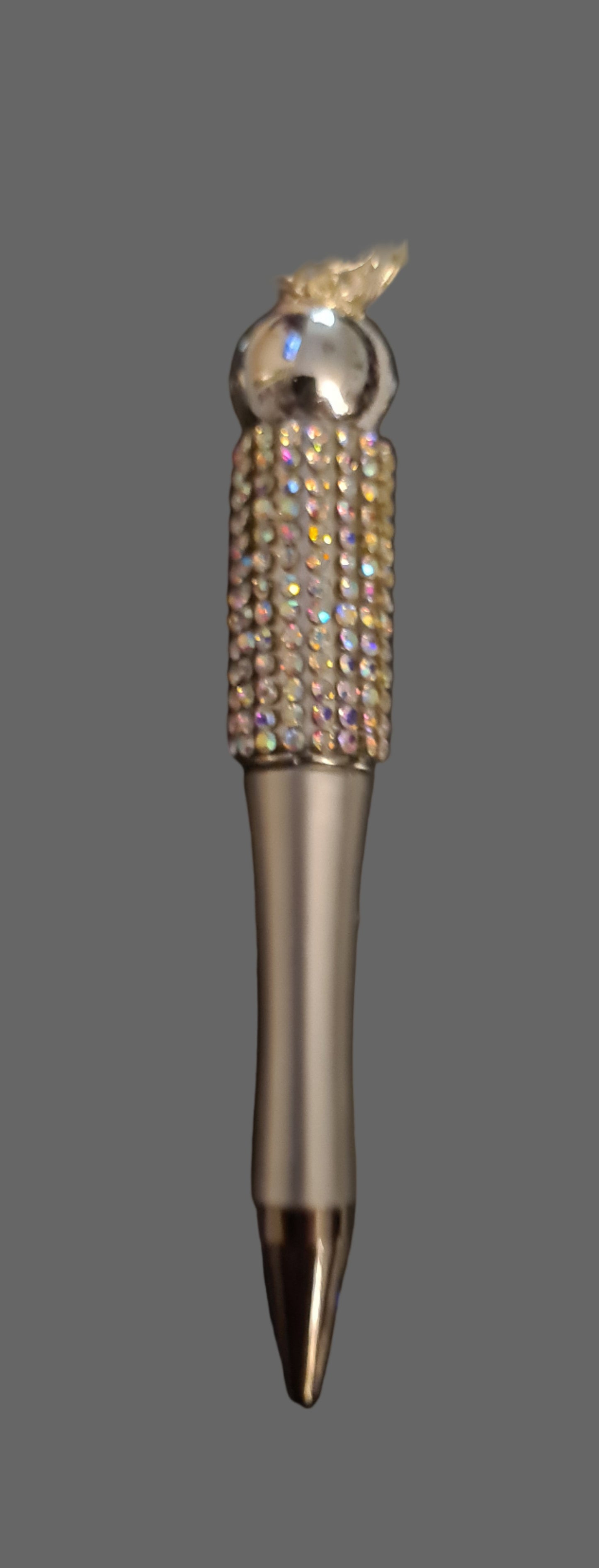 Handmade Silver Rhinestone Pen