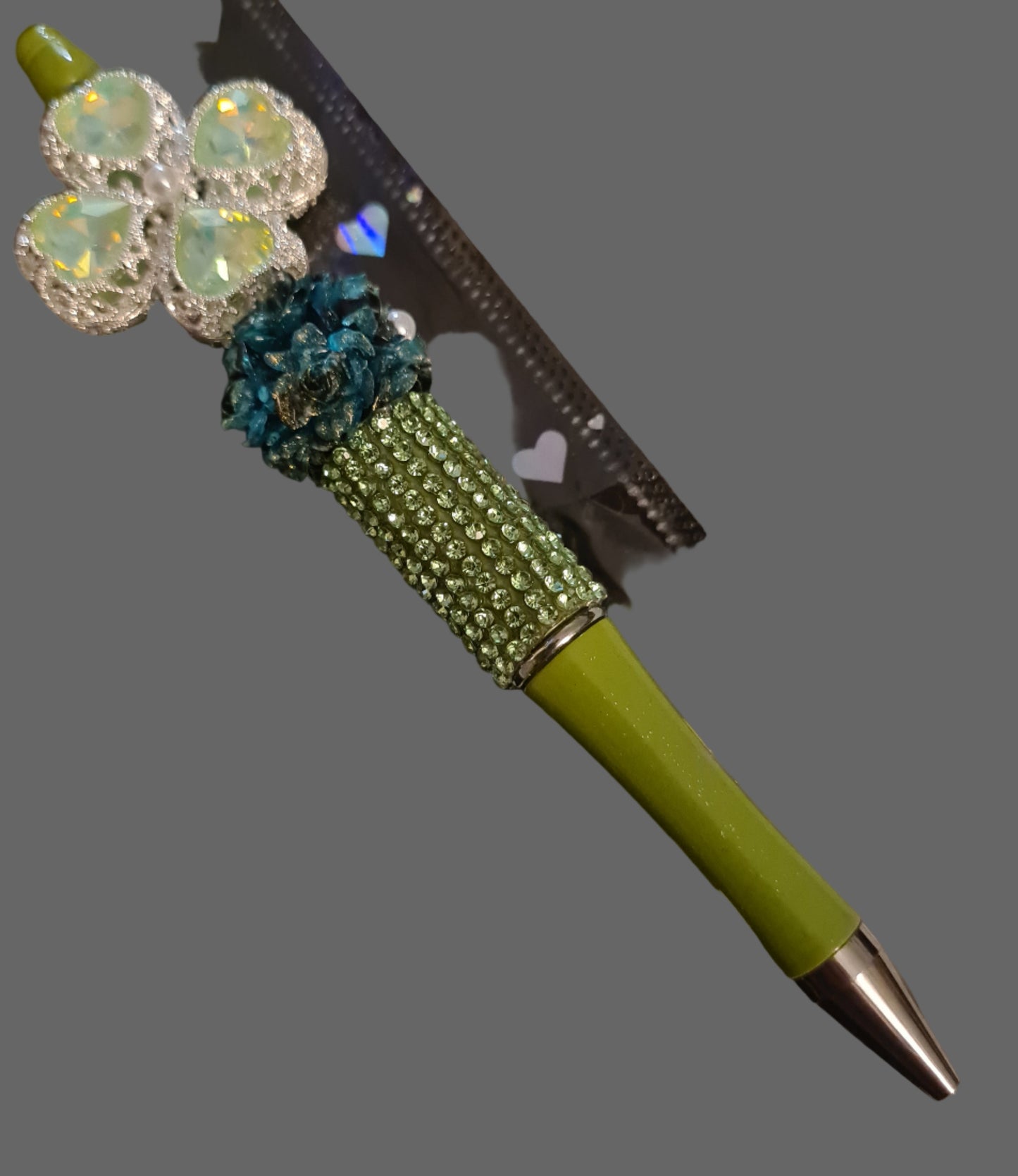 Clover Handmade Beaded Pen