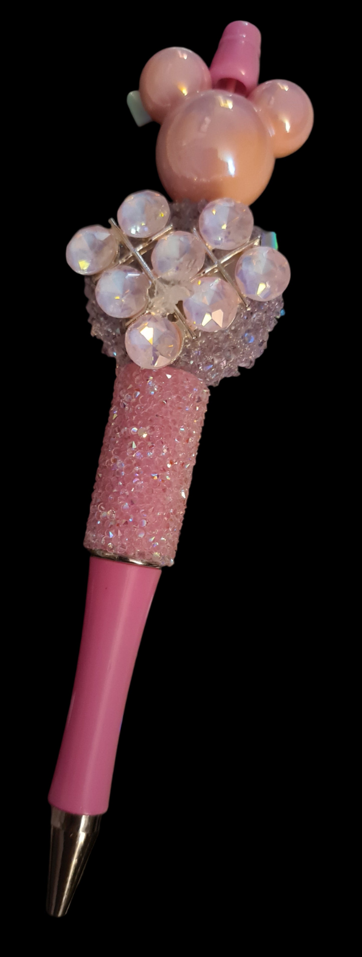 Pink Mouse Beaded Pen