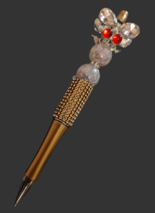 Cherry Beaded pen